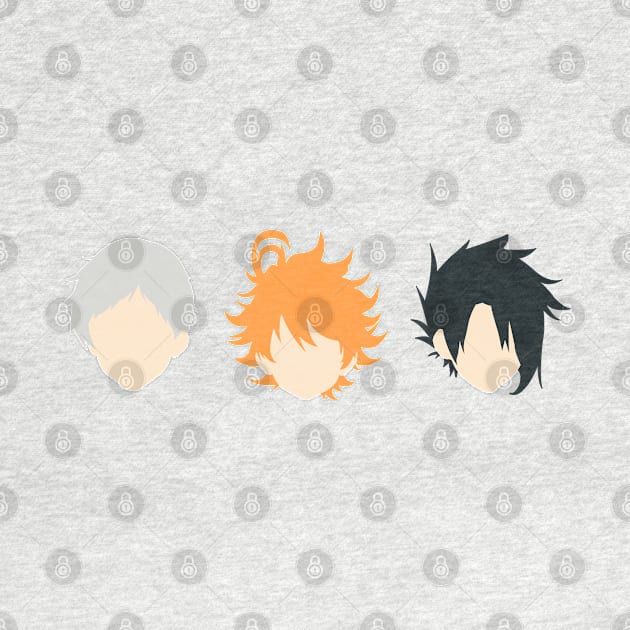 The promised neverland minimal characters by ballooonfish